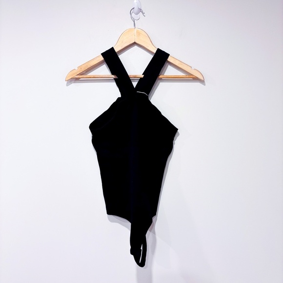 HEYSHAPE Black crossover halter bodysuit | Sculpting shapewear | Medium/Large * - Picture 6 of 12